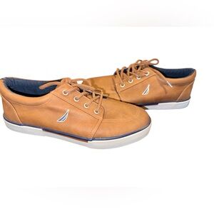 Nautica Berrian Lace Up Boat Shoes, Size Boys Youth 4